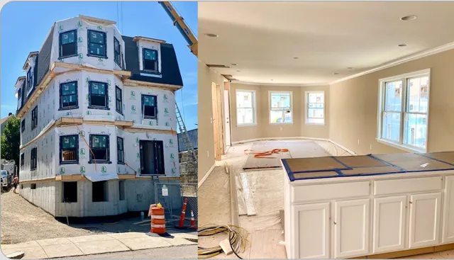 Apartment building just set in Boston