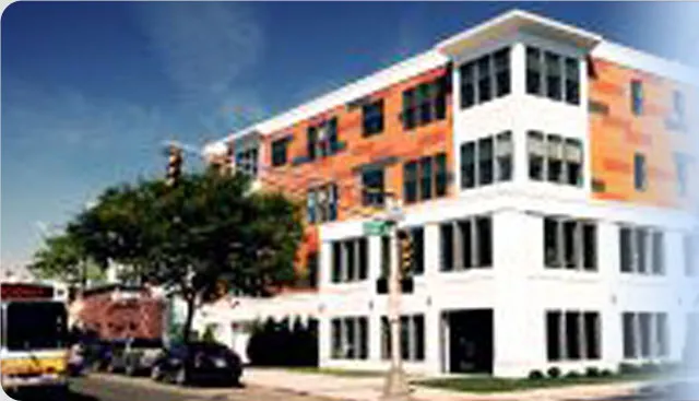 Multi-story commercial apartment building
